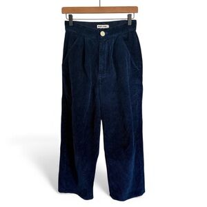 Rudy Jude Sal Wide Leg Navy Blue Corduroy Trousers size 2